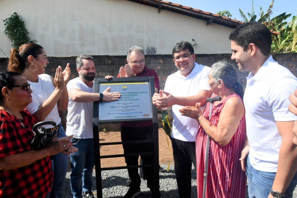 Rafael Fonteles entrega quase 30 mil m² de ruas asfaltadas em Joca Marques